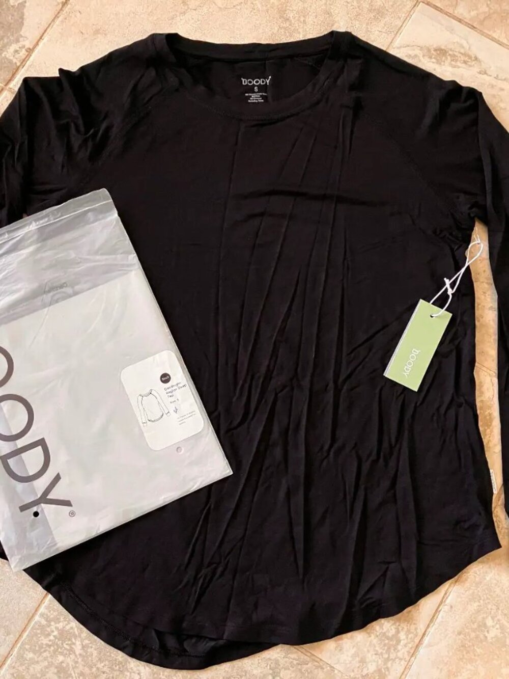 NEW BNWT *** Boody Raglan Sleep Top size SMALL